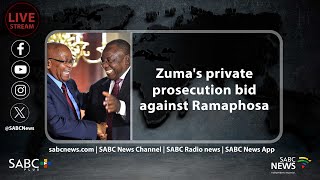 Zumas private prosecution bid against Ramaphosa [upl. by Garth71]