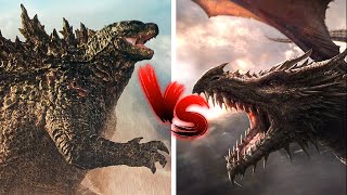 Godzilla VS Balerion Who WINS This DEATH BATTLE MONSTER or DRAGON YOU DECIDE [upl. by Ellehsim904]