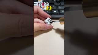 Drawing Infiniti car logo on the keyboard shorts diy art tiktok trending [upl. by Attikin]