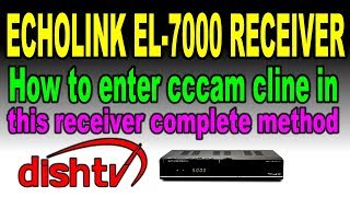 How to enter any line Echolink EL7000 receiver complete method [upl. by Atnuahs]