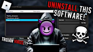 Roblox Account Manager Software MUST UNINSTALL IMMEDIATELY [upl. by Jolanta209]