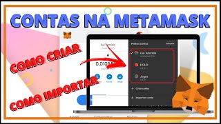 COMO CRIAR E IMPORTAR SUBCONTAS NA METAMASK [upl. by Nomolos]