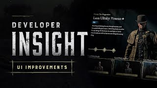 Developer Insight  UI Improvements  Hunt Showdown 1896 [upl. by Kahaleel]