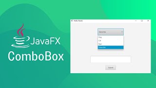 JavaFX and Scene Builder  ComboBox [upl. by Fesuoy]