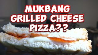 MukBang Four Grilled Cheese Pizza [upl. by Ahcatan]