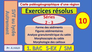 Exercices résolus QCM sur la réalisation de la carte paléogéographique dune région sédimentaire 2 [upl. by Maridel]