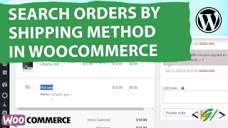 How to Enable Search Order By Shipping Method in Orders Admin using Plugin WooCommerce  Flat Rate [upl. by Yelyab]