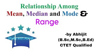 Relationship among Mean  Median amp Mode  Range  Assessment for Learning  BEd notes full [upl. by Einuj188]