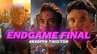 ENDGAME FINAL BATLLE  4K60FPS TWIXTOR CC [upl. by Nai]