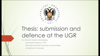 New UGR proceedings for PhDs [upl. by Amadis]