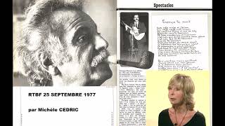 Interview Brassens à Bobino par Michèle Cédric 25 sept 1976 [upl. by Janette]