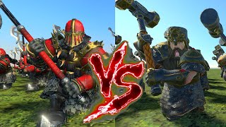 Infernal GuardGreat Weapons VS Hammerers Total War Warhammer 3 [upl. by Sands]