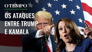 Eleição nos Estados Unidos Kamala ataca Trump que diz ser mais fácil de derrotar que Biden [upl. by Pollack139]