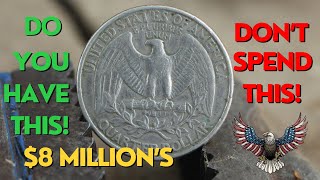 Most Expensive top Quarter Dollar Coins Worth Over 10000 Check If You Have These Coins Worth Money [upl. by Enitsyrk]