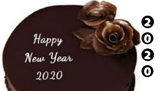 Happy New Year 2020  Fondant Cake Recipe Without Oven [upl. by Blake]