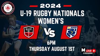 Canadian Womens Rugby U19 Championships Atlantic vs BC Thursday August 1st [upl. by Cammi]