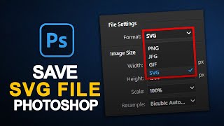 How to Save SVG File in Photoshop  Save SVG File  Photoshop Tutorial [upl. by Quinton971]