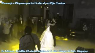 15 años Hija de Chayanne Tiempo de Vals Homenaje Edecanes Medellin [upl. by Hares]