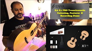 Enya EA X1 Pro transacoustic guitar unboxing sound amp recording demo procraftindia enyaguitar [upl. by Vladimir289]