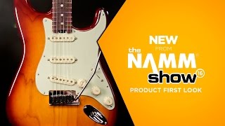 NAMM 2016  Fender American Elite Stratocaster Electric Guitar [upl. by Manly753]