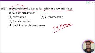 In Drosophila the genes for color of body and color of eyes are situated on [upl. by Ellessig]