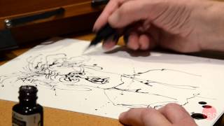 Studio 360 Ralph Steadman Draws Kurt Andersen [upl. by Afinom]