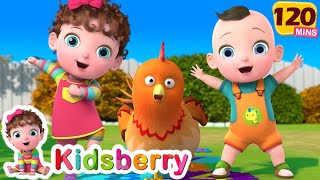 One Two Buckle My Shoe  More Nursery Rhymes amp Baby Songs  Kidsberry [upl. by Rawna678]