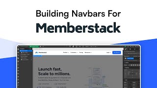 How To Work With Navbars On Membership Sites in Webflow  Memberstack Tutorial [upl. by Albright]