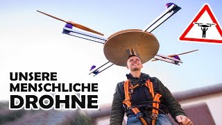 Wir bauen ein DROHNEN  JETPACK  Unsere menschliche DIY Drohne 2 [upl. by Ultan]