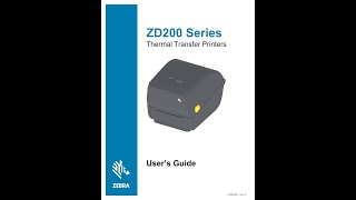 ZEBRA ZD220 01 PDF MANUAL [upl. by Caspar]