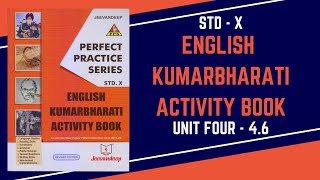 UNIT 4  46  STD X  Jeevandeep English PPS Activity Book Answers [upl. by Narad]