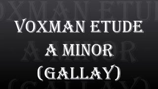 Voxman Etude A Minor Gallay [upl. by Ednutey]