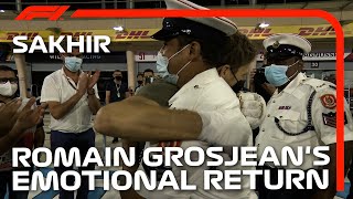 Romain Grosjean Meets The People Who Helped Save His Life  2020 Sakhir Grand Prix [upl. by Hailat]