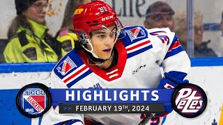 Game Highlights  Rangers vs Petes  Feb 19th 2024 [upl. by Evol]