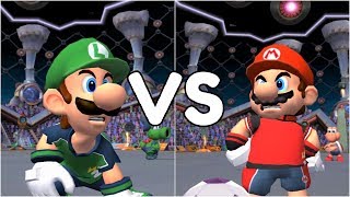 Super Mario Strikers  Luigi vs Mario  GameCube Gameplay 720p60fps [upl. by Lorelei]