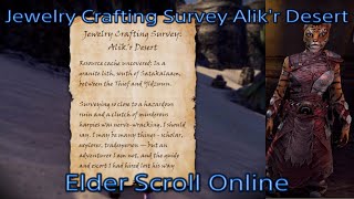 Jewelry Crafting Survey Alikr Desert ESO 2023 [upl. by Abekam]