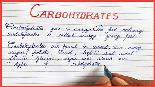 What is CarbohydratesDefinition of carbohydrates in English [upl. by Muns]