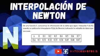 ✅ Interpolación polinomial de Newtonpaso a paso [upl. by Araeic]