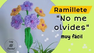 Ramillete quot no me olvides quot a crochet muy fácil [upl. by Karim109]