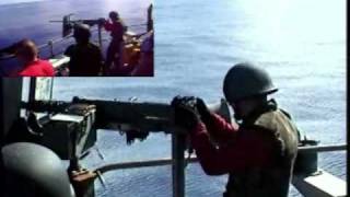 50 CAL MaDeuce on the USS Ronald Reagan CVN76 [upl. by Ettennan503]