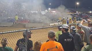 Street stock compact class at hocking county fair 9102024 [upl. by Shellie262]