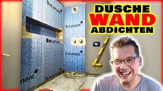 Anleitung WAND ABDICHTEN DUSCHE  Wasserdichte Wände dauerhaft  Home Build Solution [upl. by Teik]