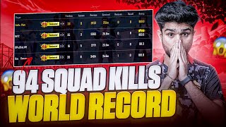 94 SQUAD KILLS WORLD RECORD IN BGMI  GODL LoLzZz [upl. by Madlin98]