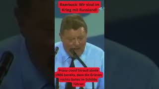 Franz Josef Strauß ahnte 1986 bereits dass die Grünen nichts Gutes im Schilde führen short [upl. by Anilrac]