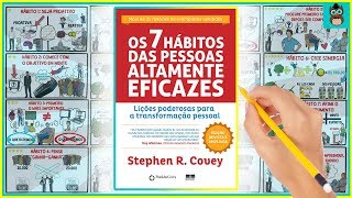 OS 7 HÁBITOS DAS PESSOAS ALTAMENTE EFICAZES  Stephen Covey  Resumo Animado do Livro [upl. by Kwok]