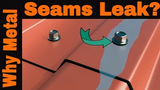 How to Repair a Flat Roof leak Why METAL ROOF SEAMS LEAK  Super Silicone Seal [upl. by Nauqe]