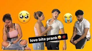 LOVE BITE PRANK GONE WRONG 😑with smritirajputvlogs1137​⁠   ADRITIVLOGS69 couplegoal trend [upl. by Asoj]