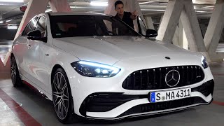 2023 Mercedes AMG C43  NEW FULL Drive Review Little C63 Sound Exterior Interior [upl. by Nipahc]