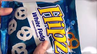 FLIPZ White Fudge Covered Pretzels  ASMR Unwrapping Snacks [upl. by Nyliram]