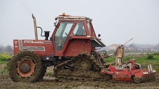 EXTREME Fiatagri 14090 Tracked  Erpice Lely [upl. by Berhley]